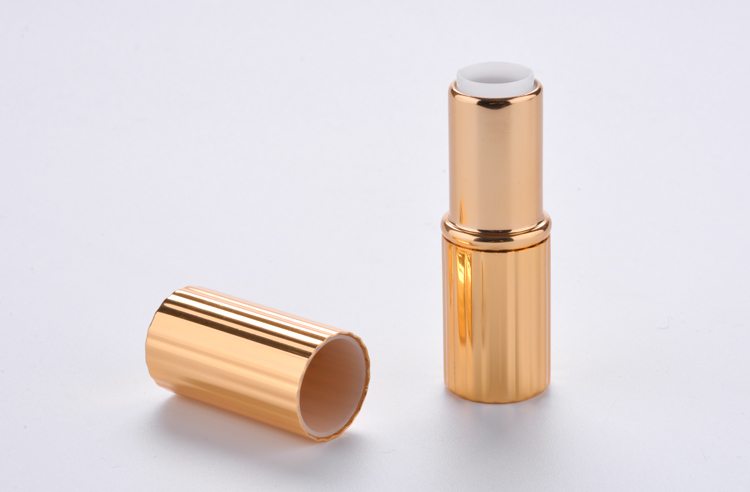 aluminum gold lipstick case