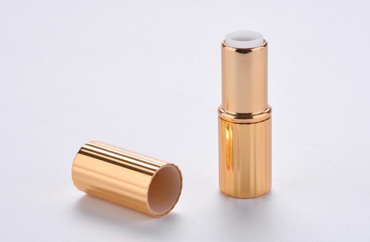 aluminum gold lipstick case