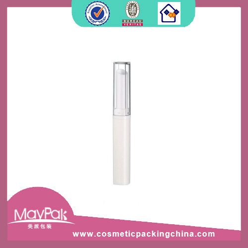 empty white luxury lipstick tube