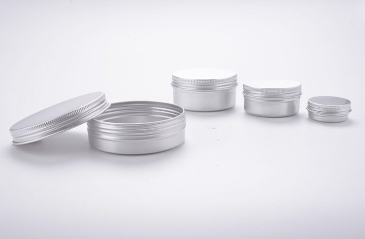 Aluminum cosmetic jar