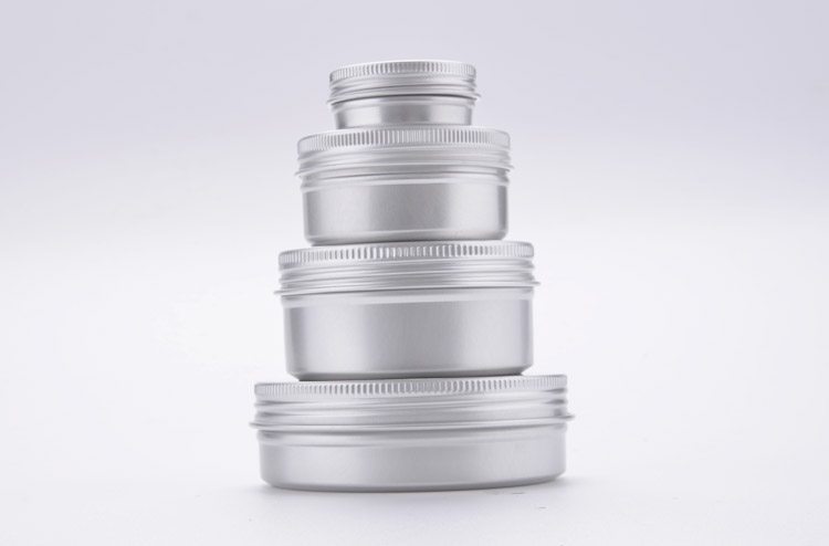 Aluminum cosmetic jar