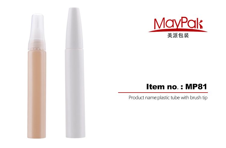 Plastic tube for cosmetics packaging 