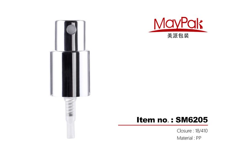 matte silver aluminum treatment cream pump