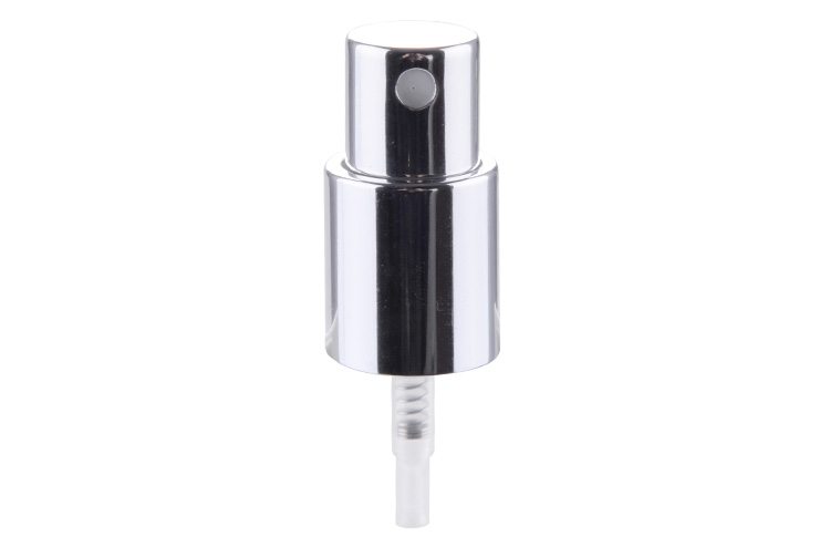 matte silver aluminum treatment cream pump