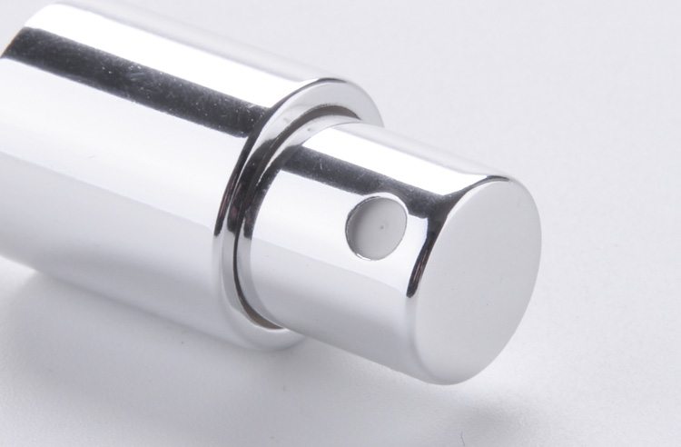 matte silver aluminum treatment cream pump