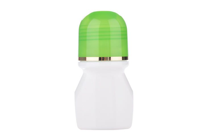 Plastic roll on deodorant perspirant bottle