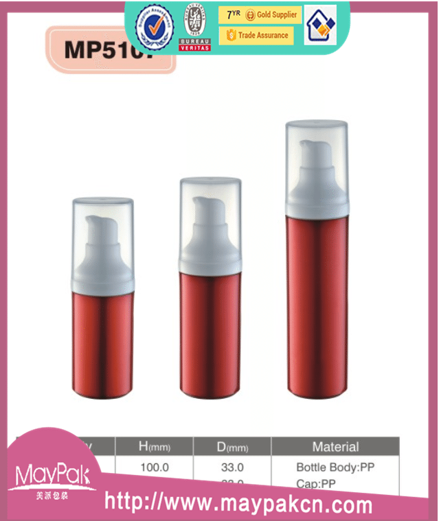 plastic personal care 20ml airless bottle
