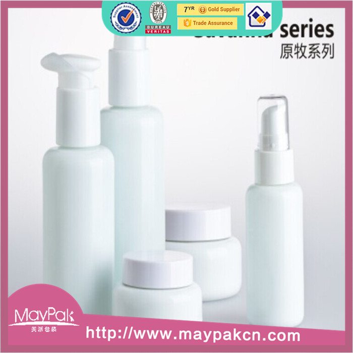 wholesale lotion cosmetic white porcelain bottle
