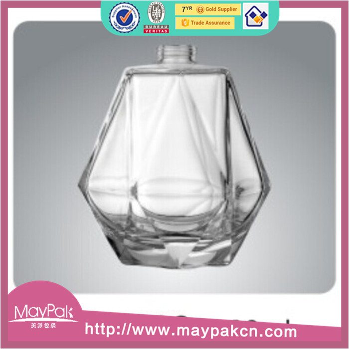 clear empty perfume glass bottle