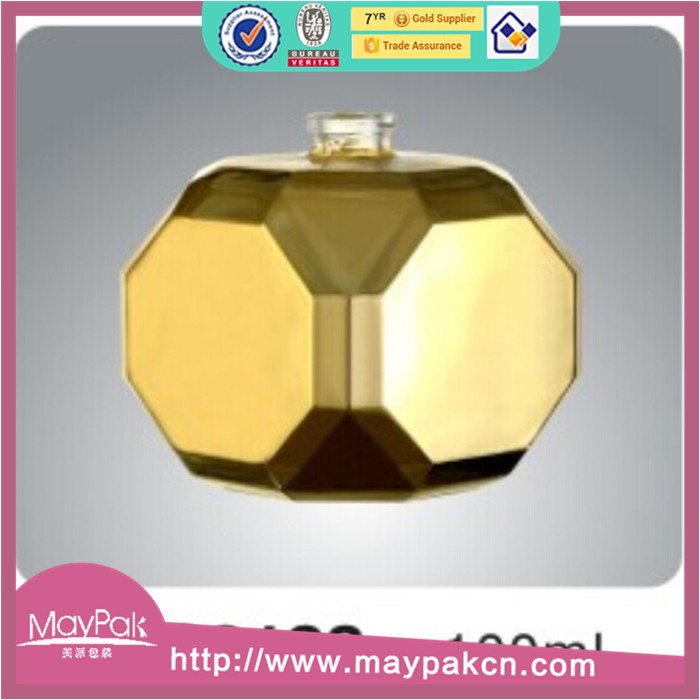 amber empty 100ml glass perfume bottle