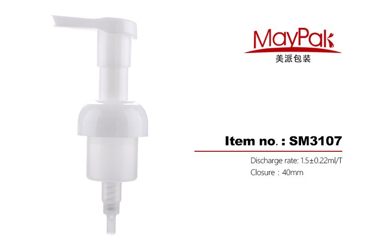 White Plastic Foam Bottle Pump