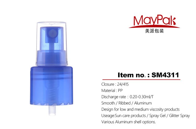 Plastic fine mist spray nozzles