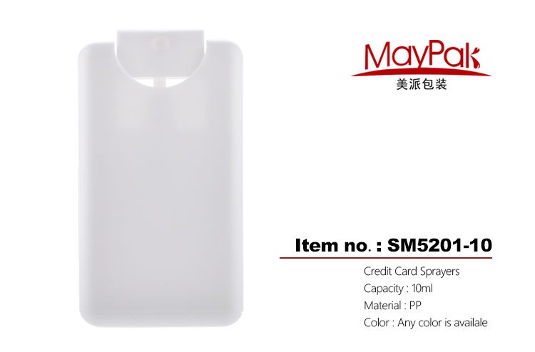 Plastic credit card shape spray bottle 10ml