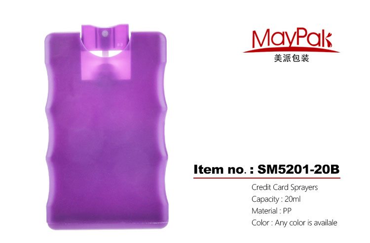 20ml empty credit card shape spray bottle