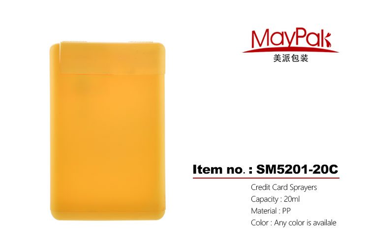 Non spill mini sprayers credit card shape