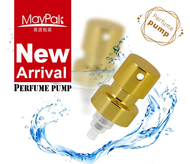 Customized Shiny Gold Aluminum Crimp Pump