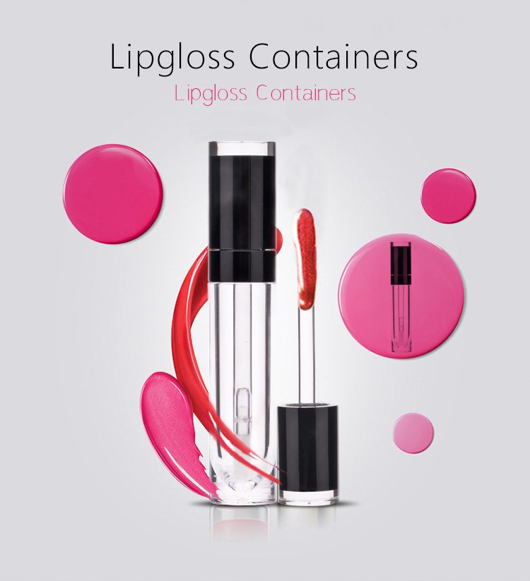 wholesale round empty lipgloss container