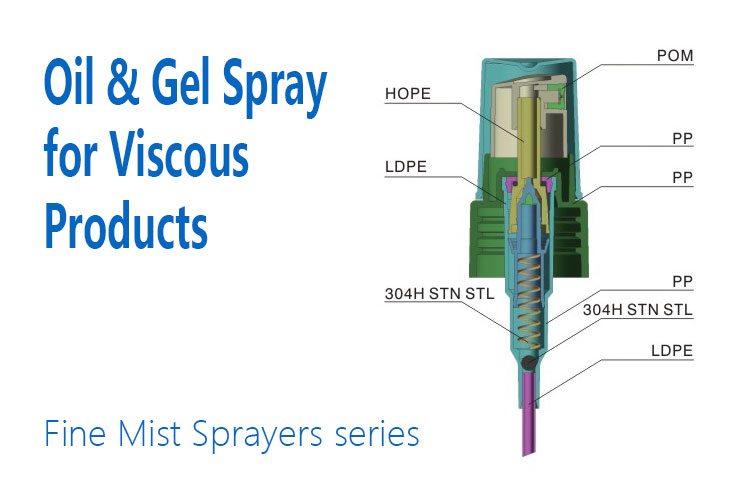 High quality gel spray misters