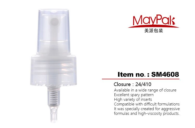 Plastic mist sprayer gel pump