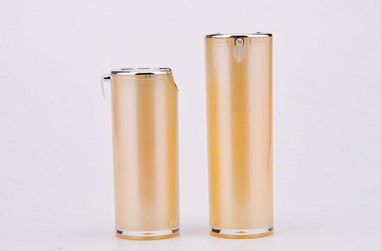 cylinder plastic acrylic airless bottle