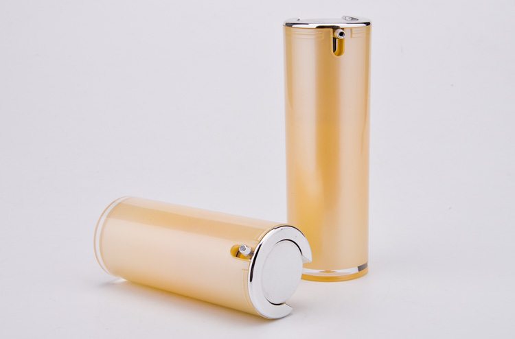 cylinder plastic acrylic airless bottle