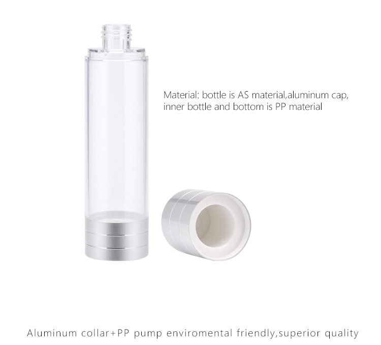 aluminum airless bottle for cosmetics