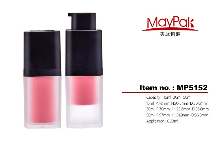 square cosmetic airless bottle