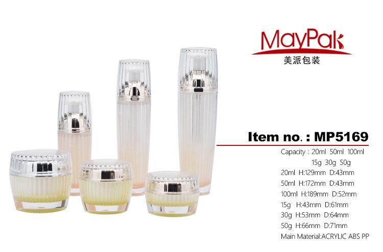 luxury acrylic double wall bottles