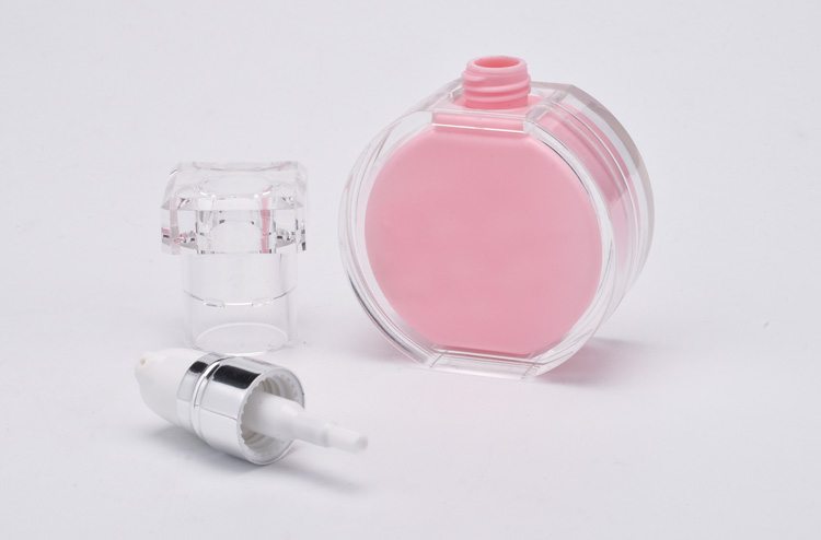 square unique shaped plastic lotion bottle