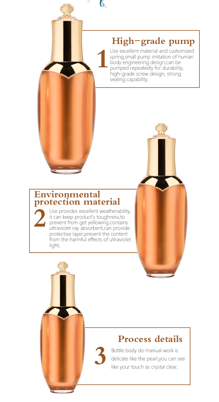 Elegant decorative lotion bottle