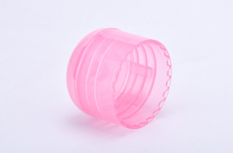 Transparent plastic bottle cap