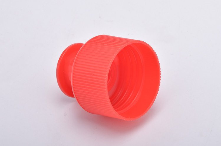 Red Ribbed plastic lid