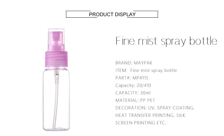 30ml pet spray bottle
