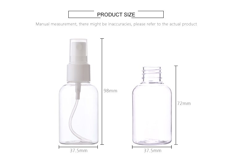 50ml travel bottle set