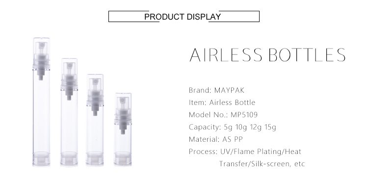 15ml Hot Selling AS airless bottle