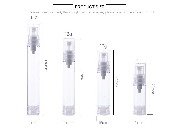 15ml Hot Selling AS airless bottle