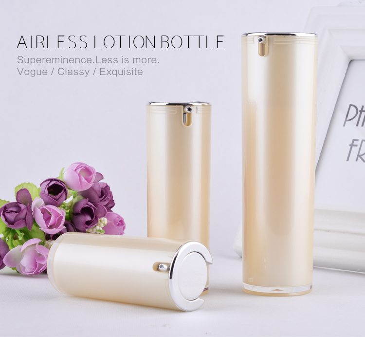 cosmetic plastic airless pump bottle