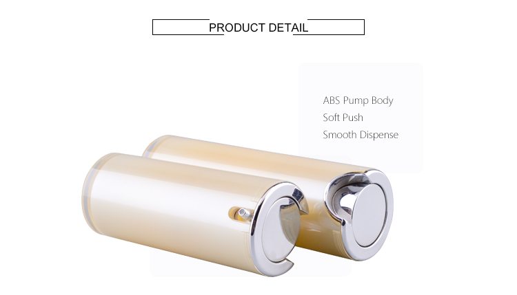 cosmetic plastic airless pump bottle