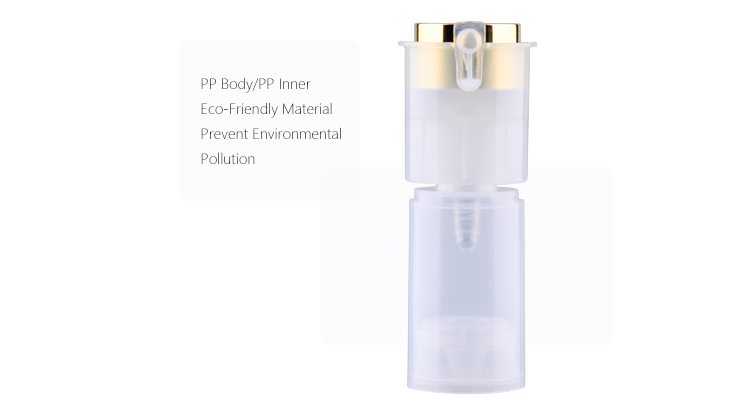 cosmetic plastic airless pump bottle