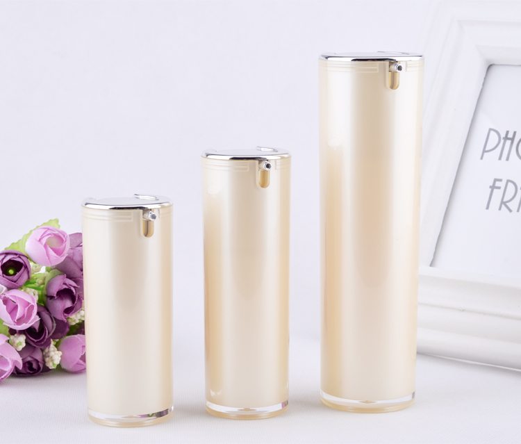 cosmetic plastic airless pump bottle