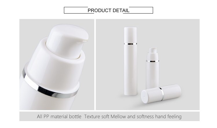 30ml 50ml white airless pump bottle