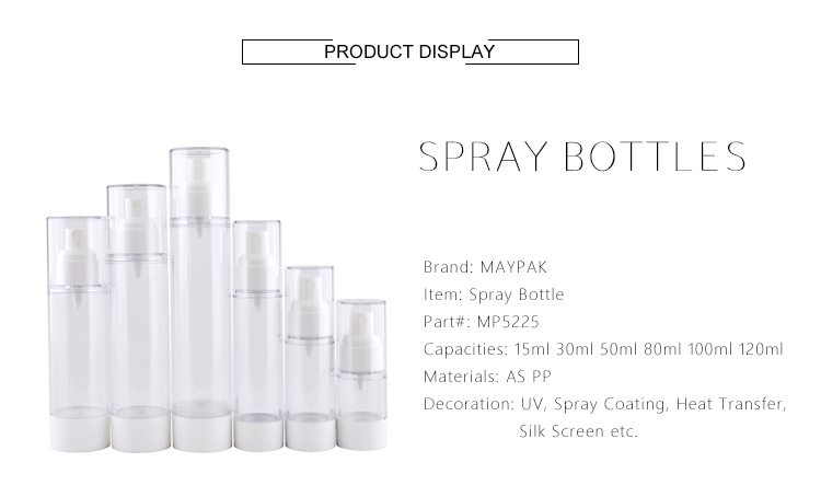 100ml 120ml cosmetic plastic airless bottle