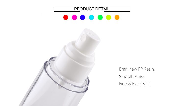 100ml 120ml cosmetic plastic airless bottle