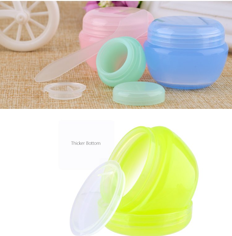 plastic PP colorful cream jar