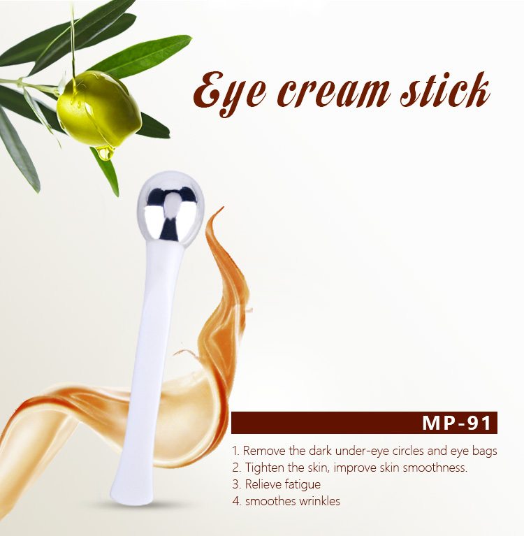 plastic handle metal head eye cream stick