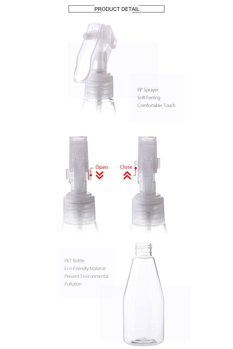 Plastic output 0.3ml mini trigger sprayer