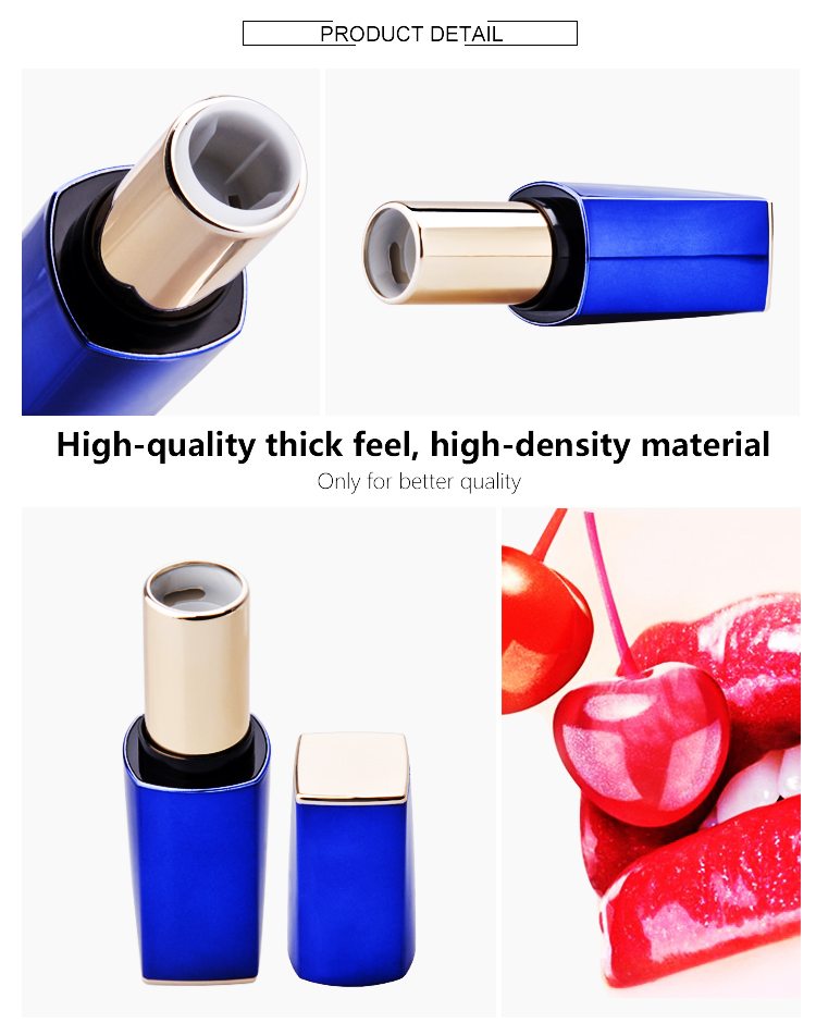 empty purple custom lipstick container