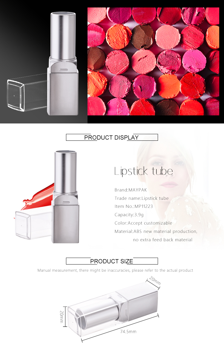 supply Custom Square Lipstick Tube