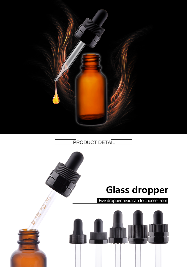 glass small essential oil bottle