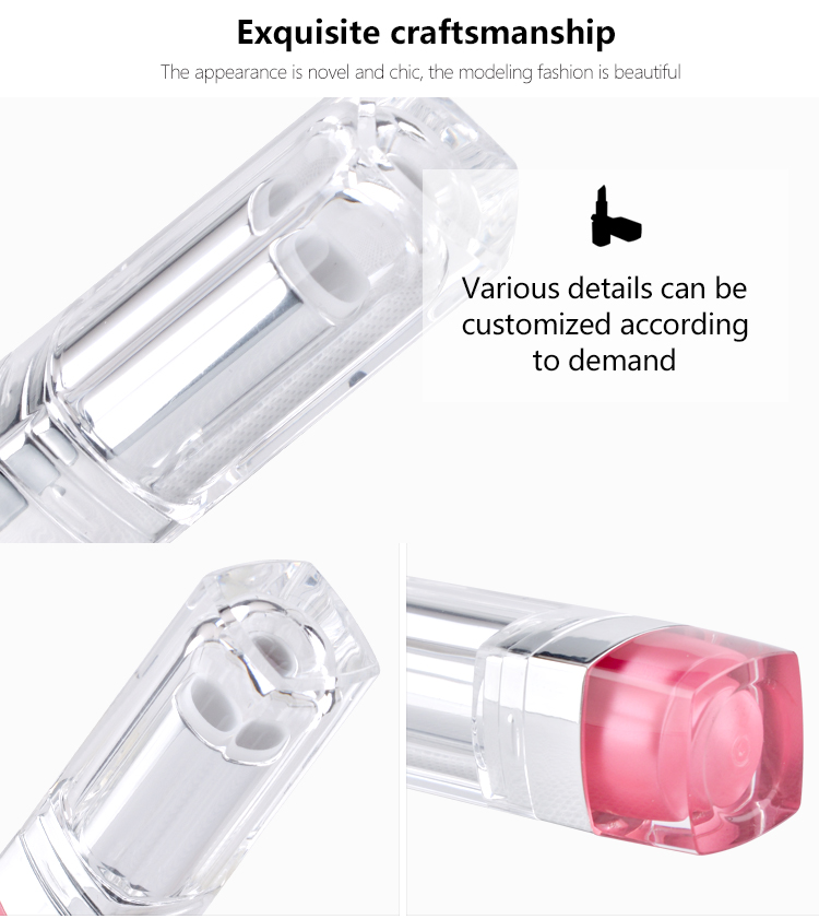 square cosmetic package lipstick tube